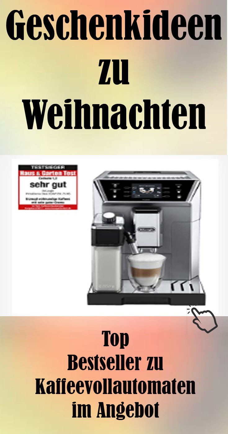 Mit einem Kaffeeautomaten kann man verschiedene Kaffeevarianten herstellen wie z.B. Cappuccino, Latte Macchiato, Espresso und Espresso Lungo. Es gibt sie von verschiedenen Herstellern wie Saeco, De Longhi, Philips, Bosch, Siemens, Jura und AEG. Die Geräte sind mit Reinigungs- und Entkalkungsprogrammen ausgestattet und haben einen Wasserfilter, die gerade bei kalkhaltigem Wasser zu empfehlen sind. 1960 erfand Otto Bengtson in Berlin den Vollautomaten mit einer integrierten Mühle. #kaffee #liebe Geschenk zu Weihnachten Kaffeevollautomaten im Angebot.